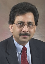 Salman Hyder, the Zalk Endowed Professorship in Tumor Angiogenesis and professor of biomedical sciences in the College of Veterinary Medicine and the Dalton Cardiovascular Research Center