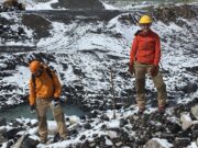 A team of graduate students in the MU Department of Geological Sciences field tested the lava suits created by Abby Romine, a graduate student in Textile and Apparel Management, during a recent research trip to Colorado.