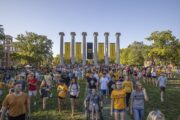 Members of the Mizzou class of 2023 participated in Tiger Walk to kick off the 2019-2020 school year. Officials announced that enrollment at Mizzou is up, with a total of 30,046 students. 